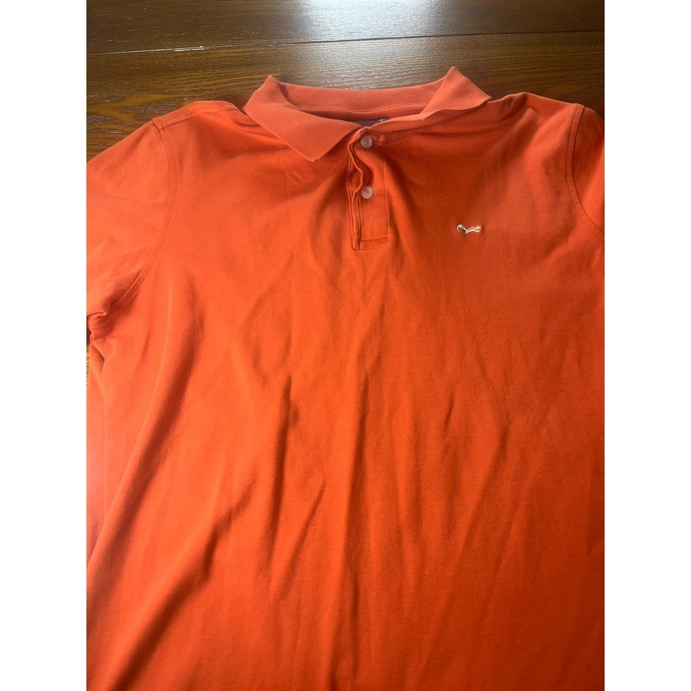 Arturo Calle Men Logo Polo TShirt Size Large Orange Color